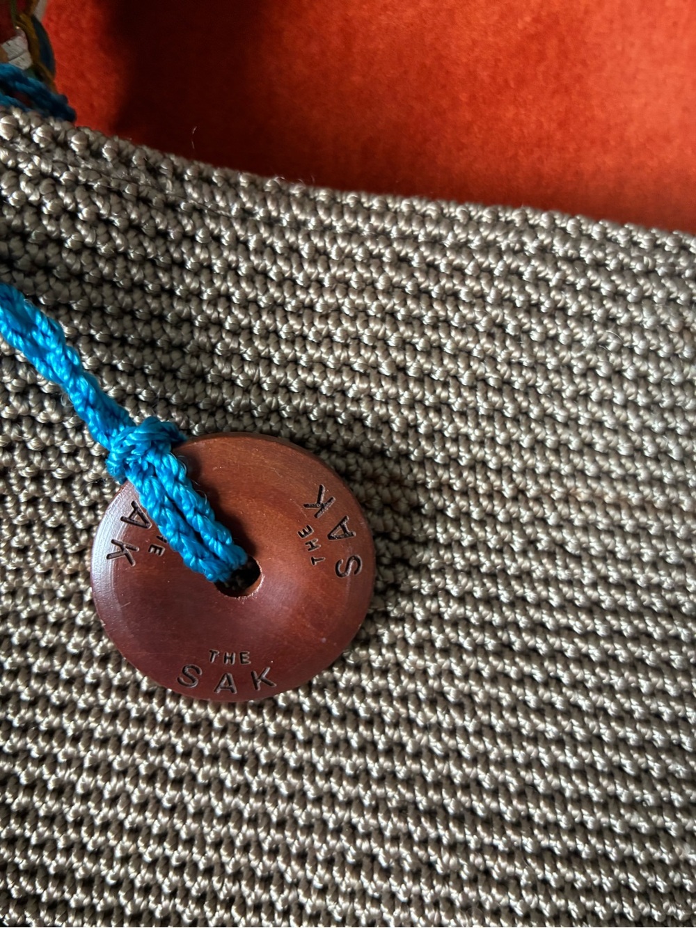 The Sak Tan Woven Shoulder Bag with Multicolor Braided Strap - Picture 2 of 7